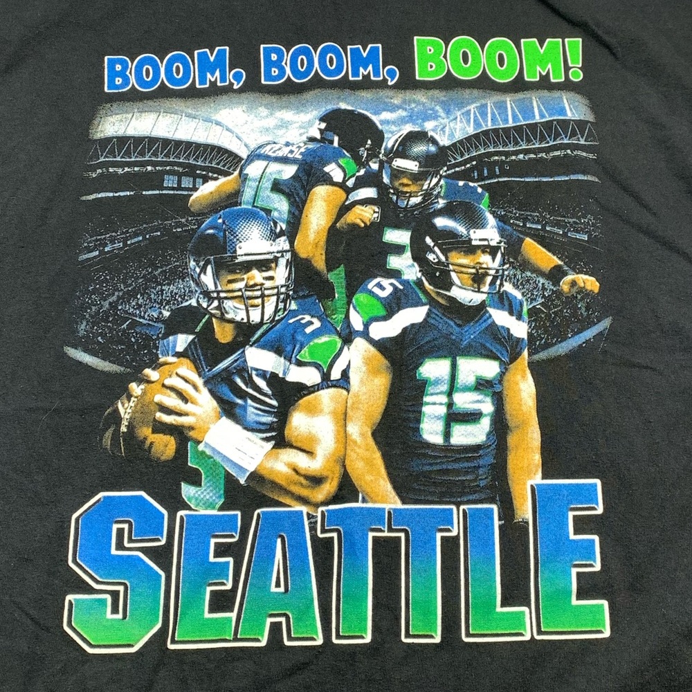 ➡️Seattle Seahawks Boom Boom Boom Tee Men’s Size 2XLarge